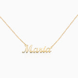 Personalised Baby Name Necklace in 18k Yellow Gold