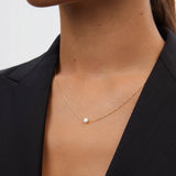 Gargantilha Mabi Blet Single Pearl em ouro amarelo 18 K