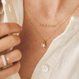 Mama Necklace in 18k Yellow Gold
