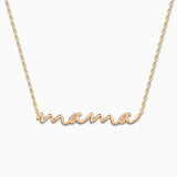 Mama Necklace in 18k Yellow Gold