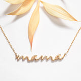 Mama Necklace in 18k Yellow Gold
