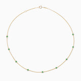 Colar Stud Colors com Esmeraldas em Ouro Amarelo 18 K