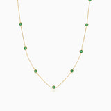 Colar Stud Colors com Esmeraldas em Ouro Amarelo 18 K