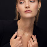 Stud Colors Ruby Choker em ouro rosa 18 K