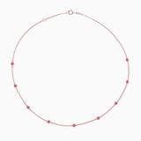 Stud Colors Ruby Choker em ouro rosa 18 K