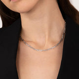Gargantilla Links en Oro Blanco de 18 Kt