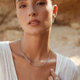 Gargantilla Links en Oro Blanco de 18 Kt