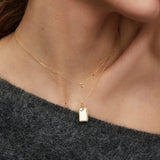 Gargantilla MY Initial Diamante en Oro Amarillo de 18 Kt
