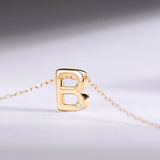 Gargantilla MY Initial Diamante en Oro Amarillo de 18 Kt