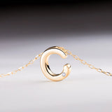 Gargantilla MY Initial Diamante en Oro Amarillo de 18 Kt