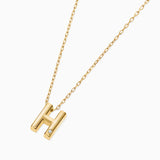 Gargantilla MY Initial Diamante en Oro Amarillo de 18 Kt
