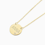 Anna Personalised Necklace in 18k Yellow Gold