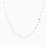 Gargantilla Cruz Diamond en Oro Blanco de 18 Kt