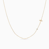 Gargantilla Cruz Diamond en Oro Amarillo de 18 Kt