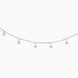 Choker Rosa de los Vientos de Diamantes en Oro Blanco de 18 Kt