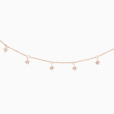 Choker Rosa de los Vientos de Diamantes en Oro Rosa de 18 Kt