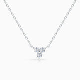 Gargantilla Clover Diamonds Petite en Oro Blanco de 18 Kt