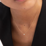 Gargantilha de diamantes em ouro amarelo 18K
