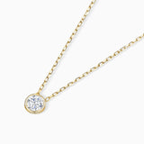 Gargantilha de diamantes em ouro amarelo 18K