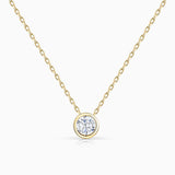 Gargantilha de diamantes em ouro amarelo 18K