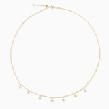 Choker Rosa de los Vientos de Diamantes en Oro Amarillo de 18 Kt