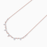 Gargantilla Diamonds Waterfall en Oro Rosa de 18 Kt