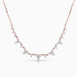 Gargantilla Diamonds Waterfall en Oro Rosa de 18 Kt