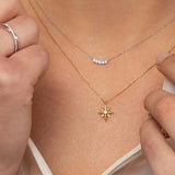 Gargantilha Rosa dos Ventos em Ouro Amarelo 18 Kt