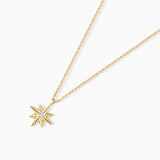 Gargantilha Rosa dos Ventos em Ouro Amarelo 18 Kt