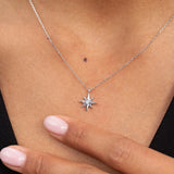 Gargantilha Wind Rose em ouro branco 18 Kt