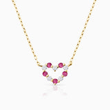 Petit Diamond Heart Love Edition Necklace in 18k Yellow Gold