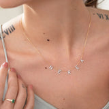 My Story Diamond Necklace in 18k Yellow Gold