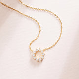 Diamond Soleil Necklace in 18k Yellow Gold