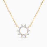Diamond Soleil Necklace in 18k Yellow Gold