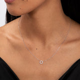Gargantilla Soleil de Diamantes en Oro Blanco de 18 Kt