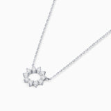 Gargantilla Soleil de Diamantes en Oro Blanco de 18 Kt
