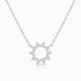 Gargantilla Soleil de Diamantes en Oro Blanco de 18 Kt