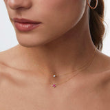 Gargantilha Crown Ruby em ouro amarelo 18K