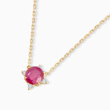 Gargantilha Crown Ruby em ouro amarelo 18K
