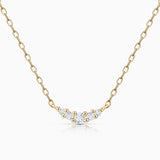 Petite Diamonds Wave Choker em ouro amarelo 18K