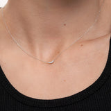 Petite Diamonds Wave Choker em ouro branco 18 K