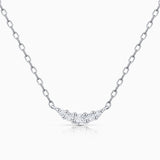 Petite Diamonds Wave Choker em ouro branco 18 K