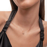 Mimosa Wind Rose Necklace in 18k Rose Gold