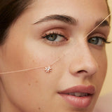 Mimosa Wind Rose Necklace in 18k Rose Gold