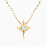 Gargantilha Hadar Wind Rose em ouro amarelo 18 K