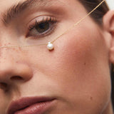 Gargantilla Holly de Perla y Diamante en Oro Amarillo de 18 Kt