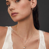 Gargantilla Holly de Perla y Diamante en Oro Amarillo de 18 Kt