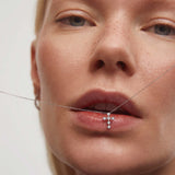 Crux Diamond Necklace in 18k White Gold