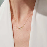 Dafne Diamond Necklace in 18k Yellow Gold