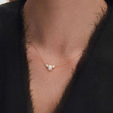 Gargantilla Midnight Holly de Perlas y Diamantes en Oro Amarillo de 18 Kt